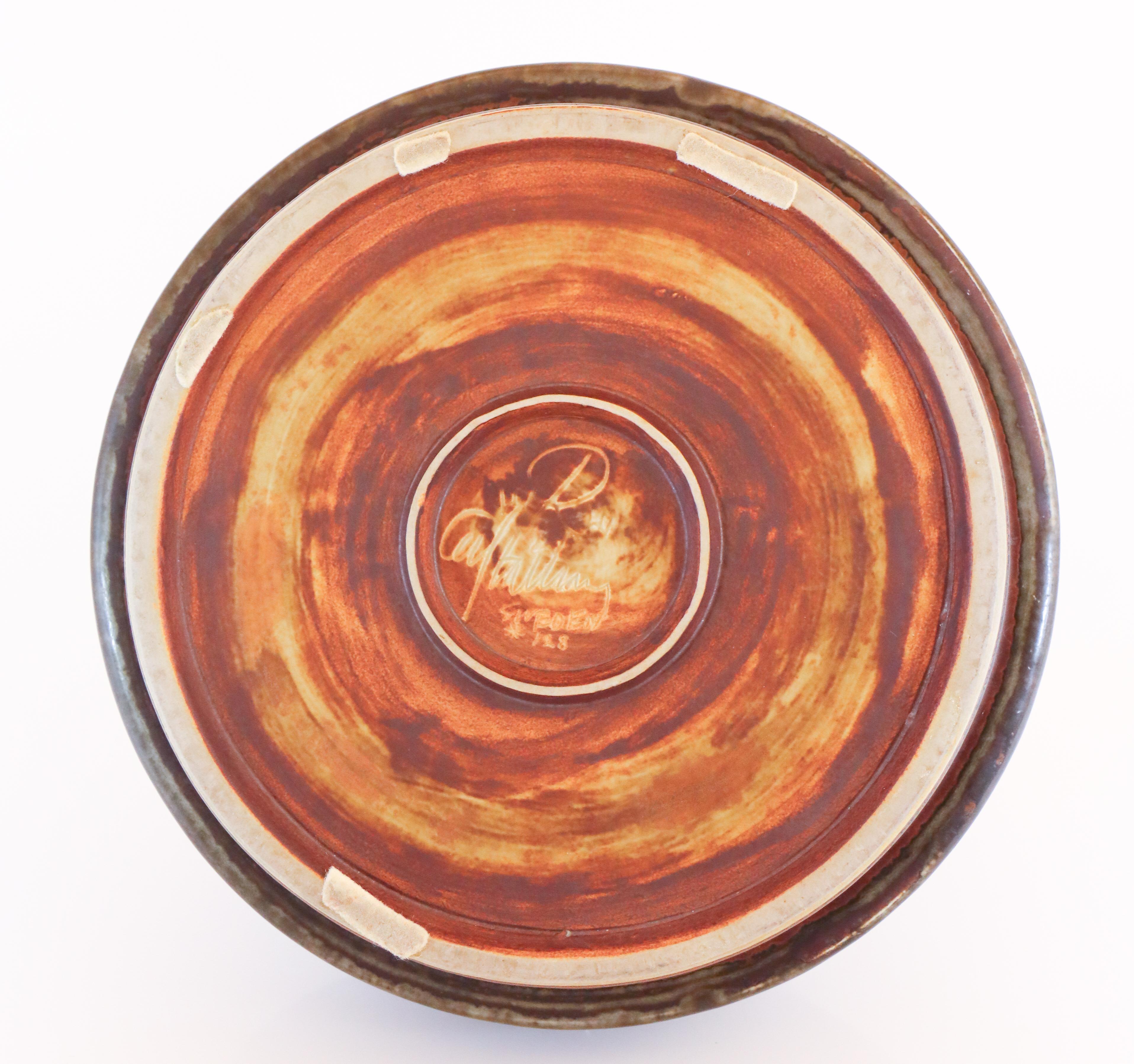 Vaso grande marrone unico - Carl-Harry Stålhane  - Rörstrand in vendita 2
