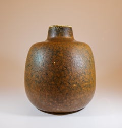 Large Brown Vase - Carl-Harry Stålhane - Rörstrand Midcentury Modern