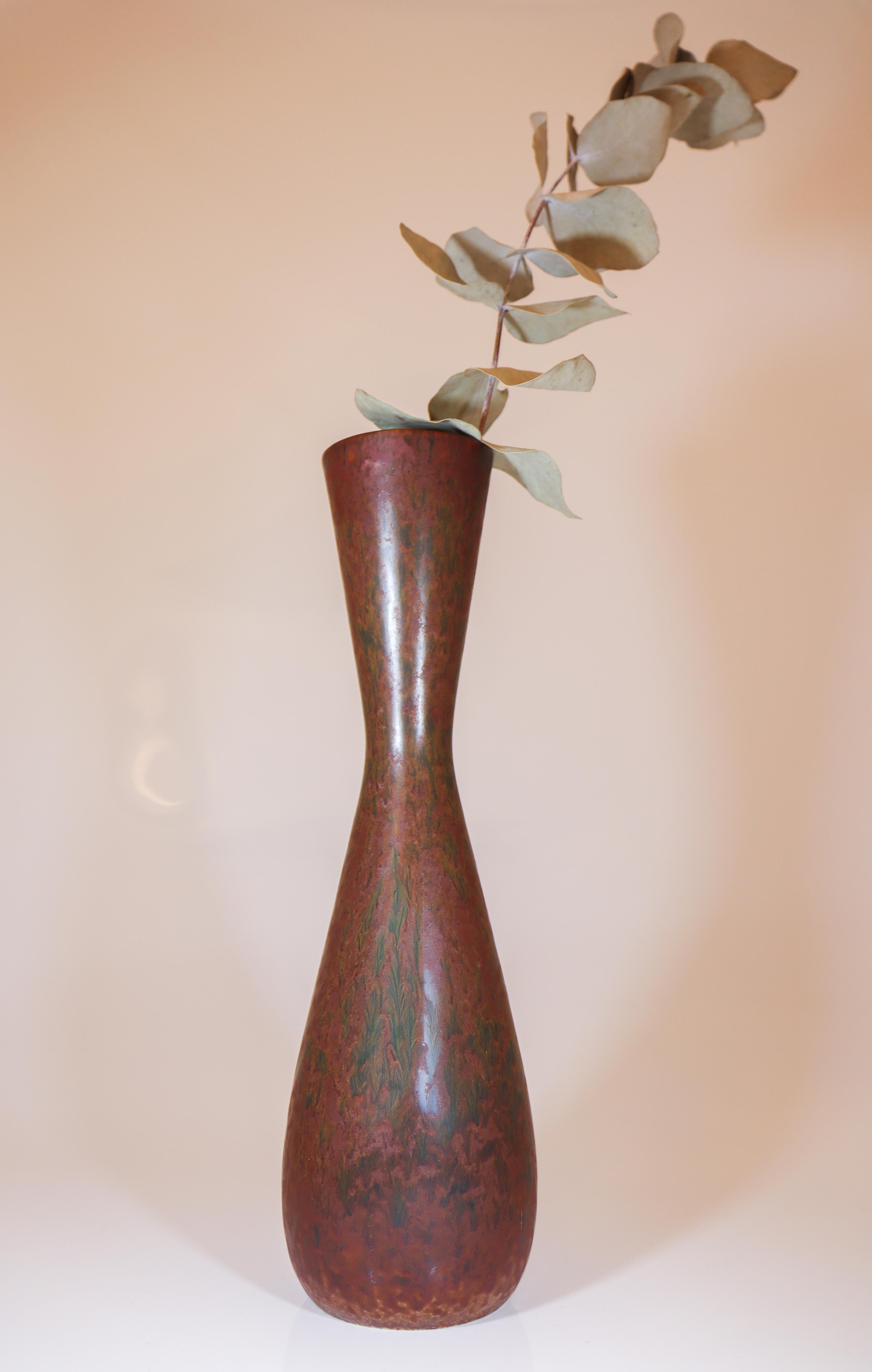 Scandinavo moderno Vaso grande marrone - Carl-Harry Stålhane - Rörstrand Midcentury Modern in vendita