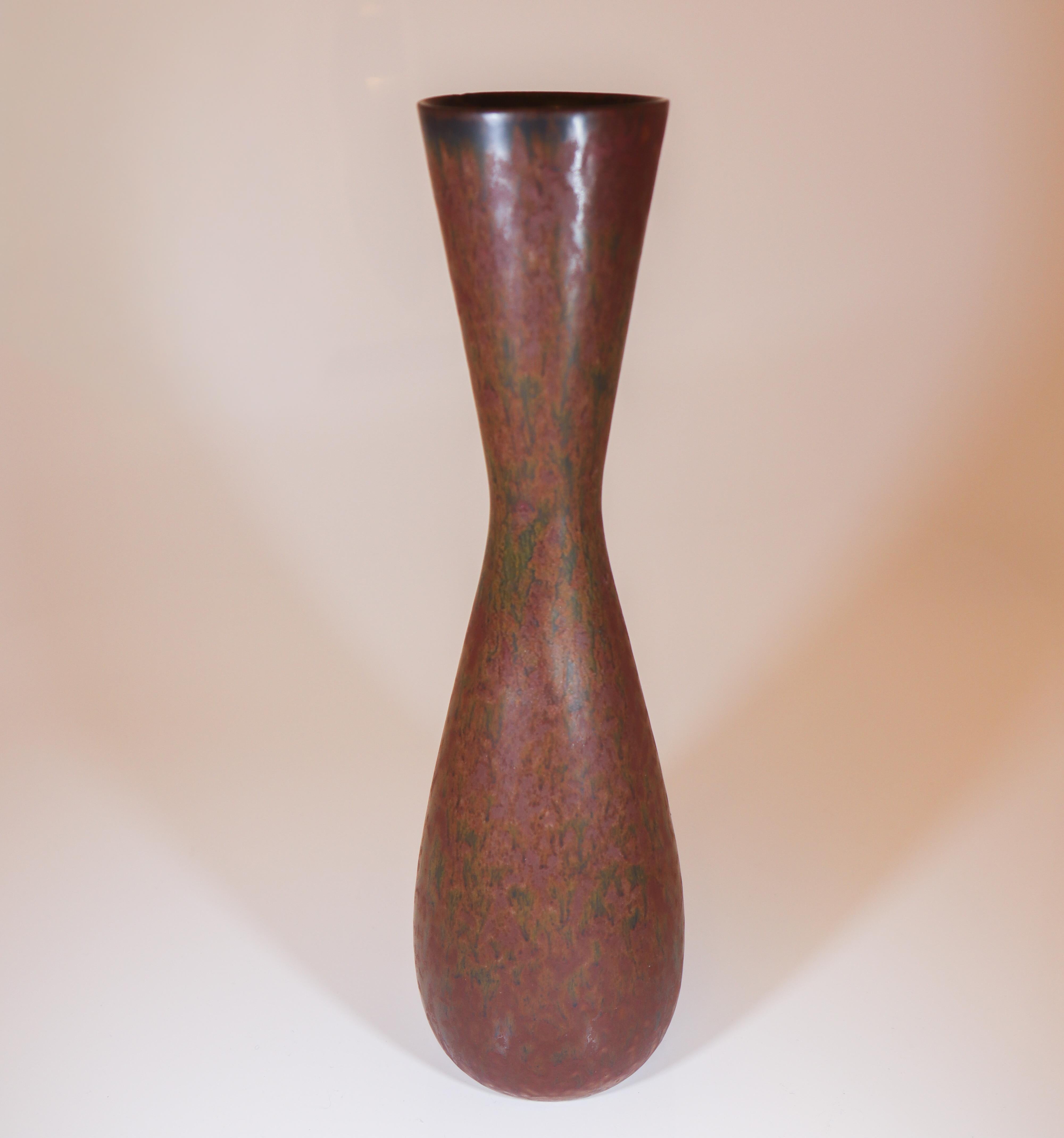 XX secolo Vaso grande marrone - Carl-Harry Stålhane - Rörstrand Midcentury Modern in vendita