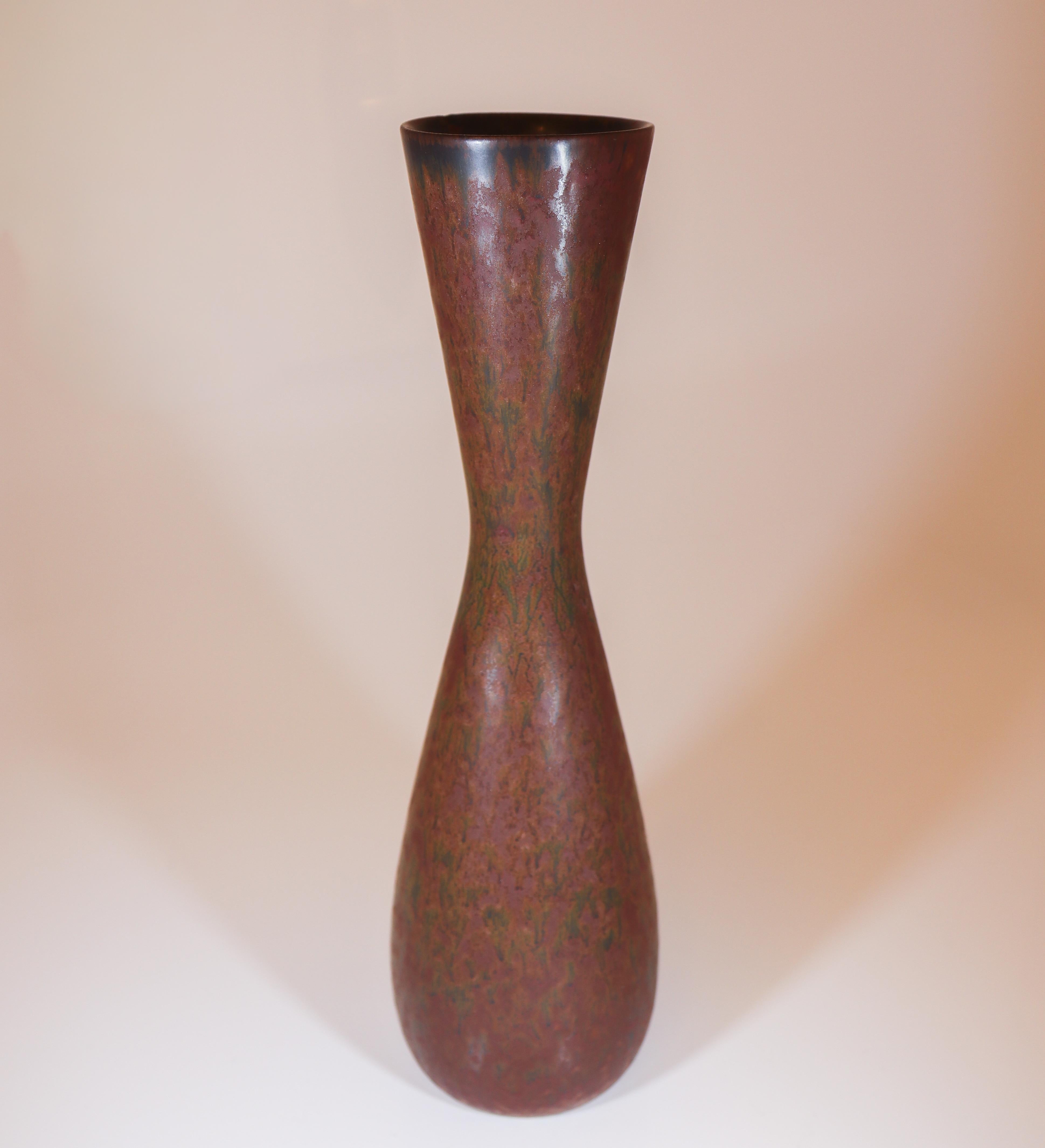 Ceramica Vaso grande marrone - Carl-Harry Stålhane - Rörstrand Midcentury Modern in vendita