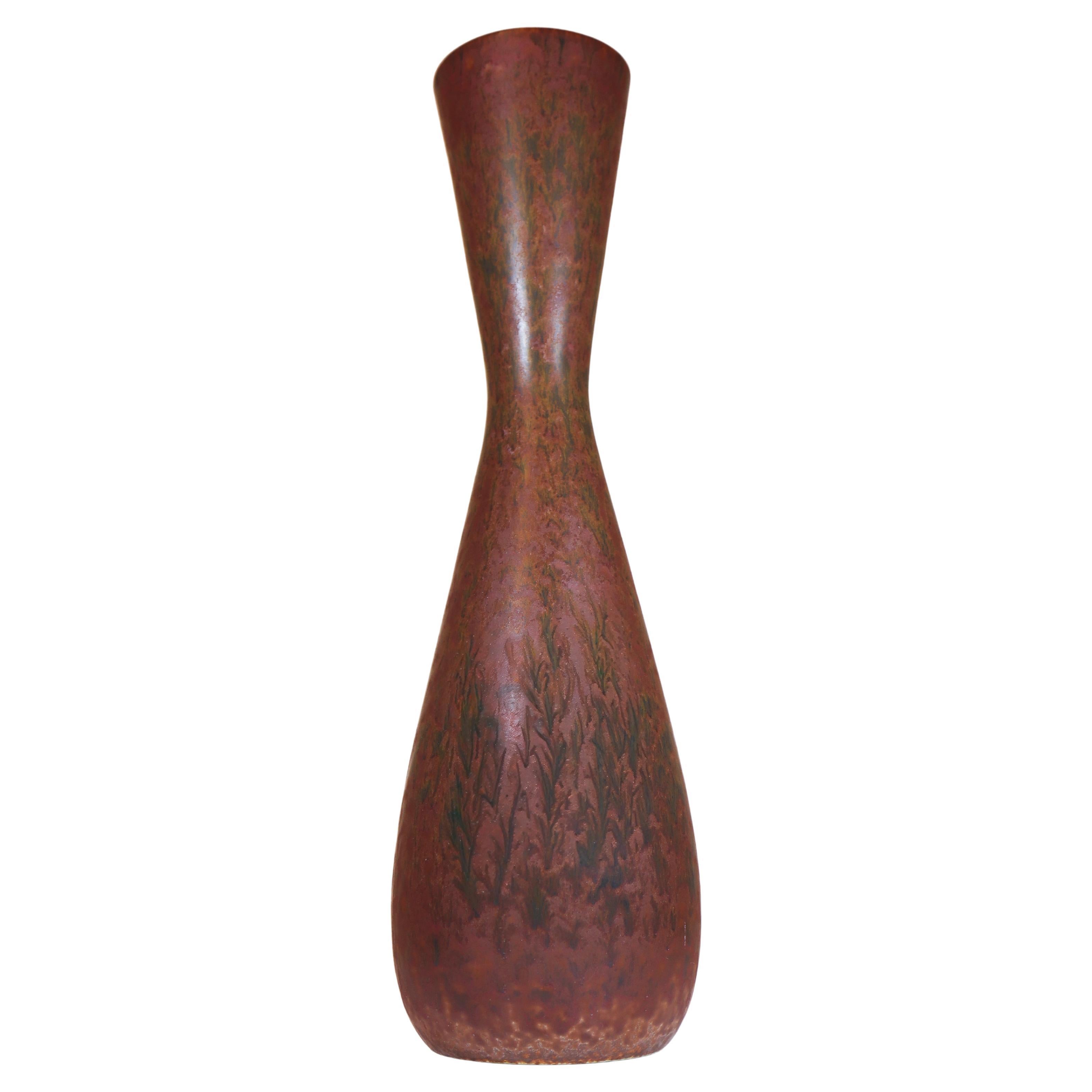 Vaso grande marrone - Carl-Harry Stålhane - Rörstrand Midcentury Modern