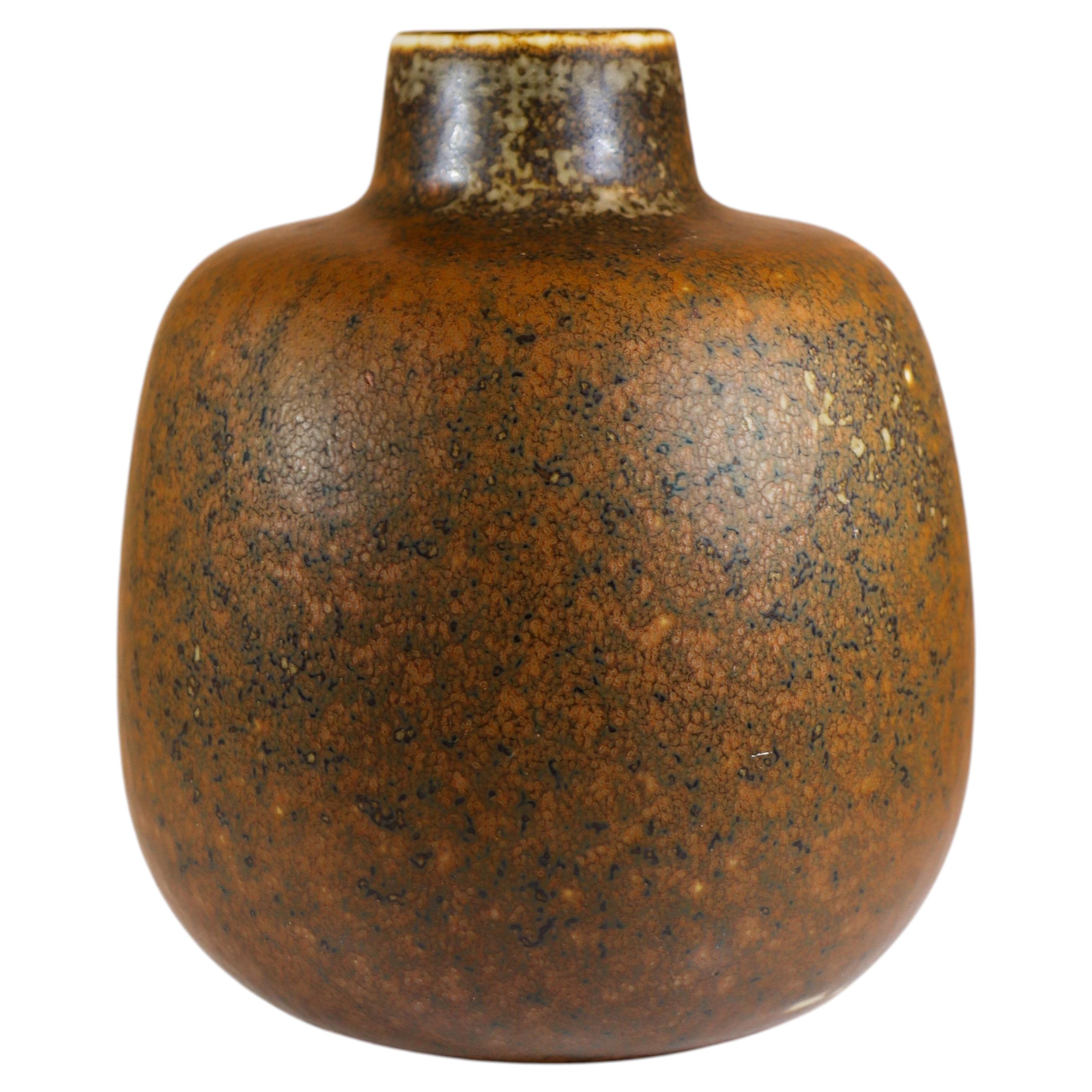 Large Brown Vase - Carl-Harry Stålhane - Rörstrand Midcentury Modern