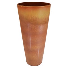 Large Brown Vase Gunnar Nylund, Rörstrand, Scandinavian Midcentury Vintage
