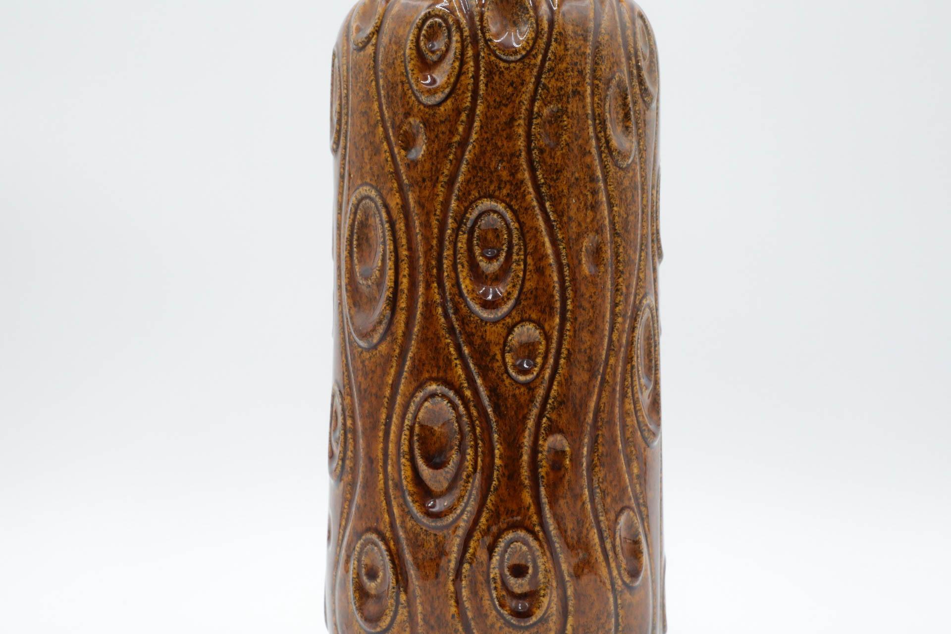 Grande vaso Scheurich Koralle in ceramica marrone della Germania occidentale in vendita 5