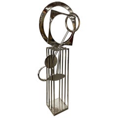 Large Bruce Stillman Steel 1981  Kinetic Sculpture