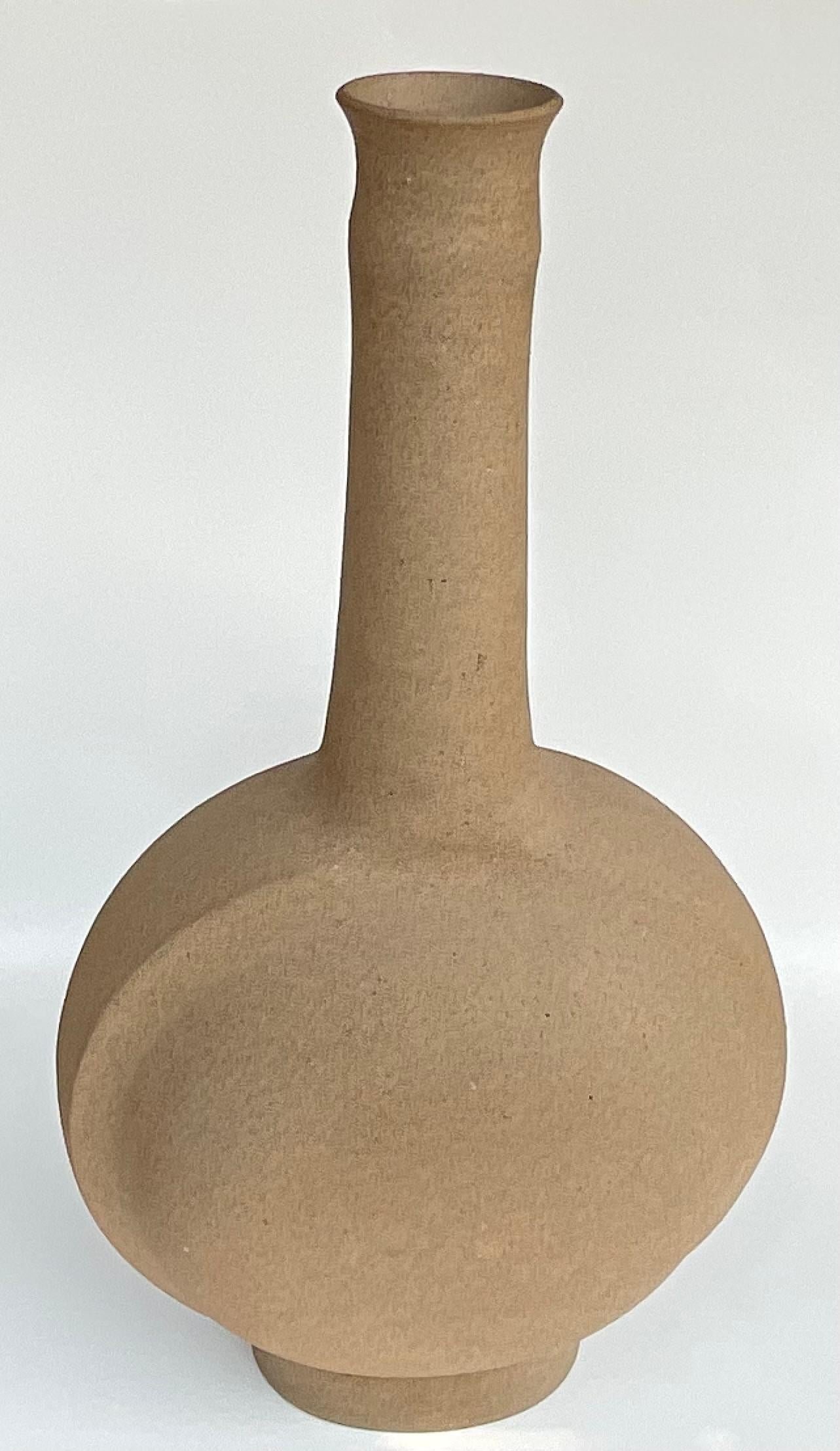 Mid-Century Modern LARGE Bruno Gambone Artist Signed Ceramic Pottery Sculpture Vase Circa 1970’s 