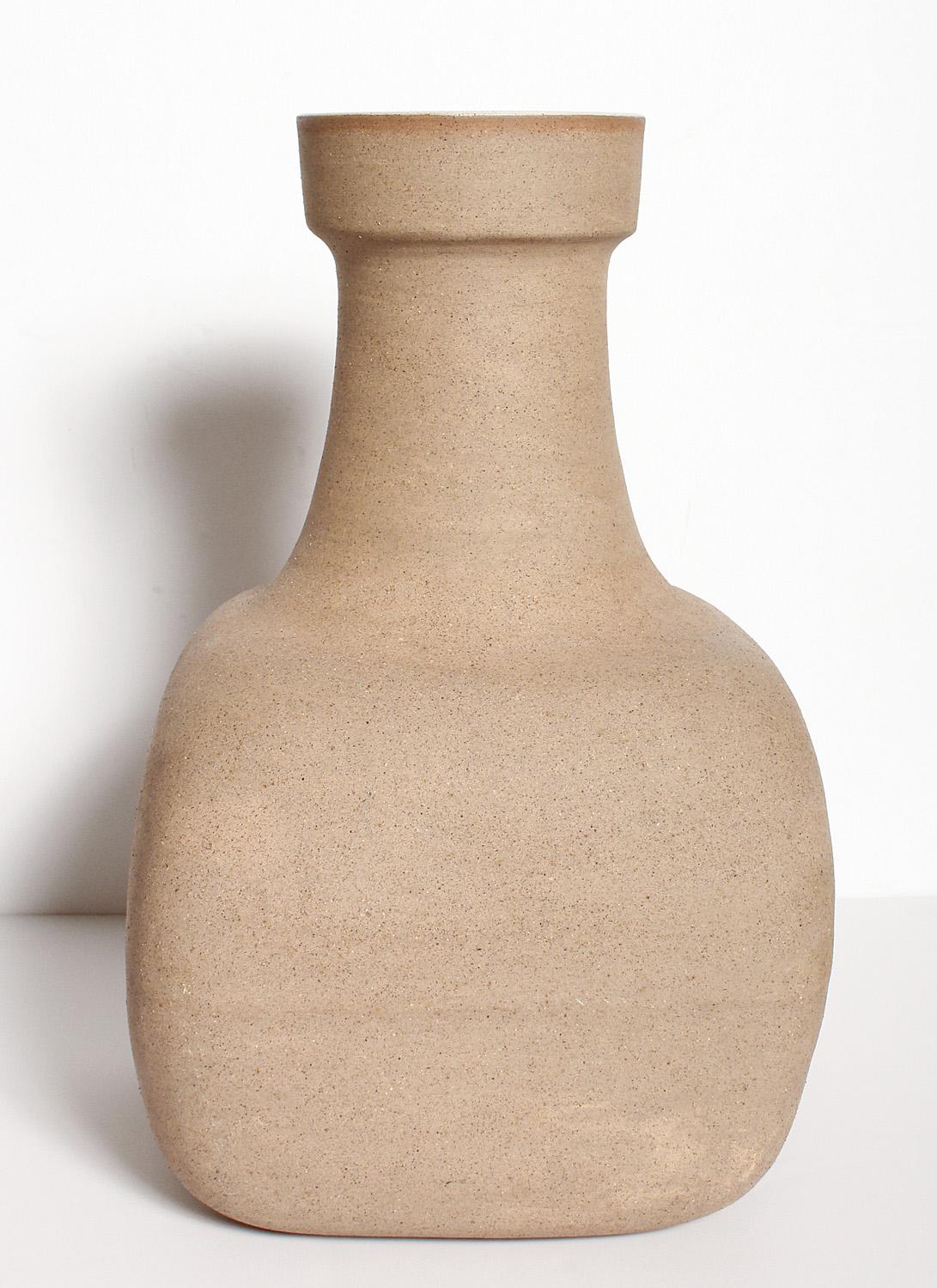 Large signed stoneware vase by Bruno Gambone, circa 1975.