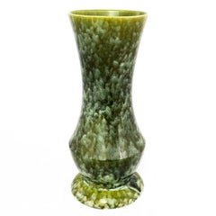 Large Brush McCoy USA Vase Number 177 Green Mottled Glaze