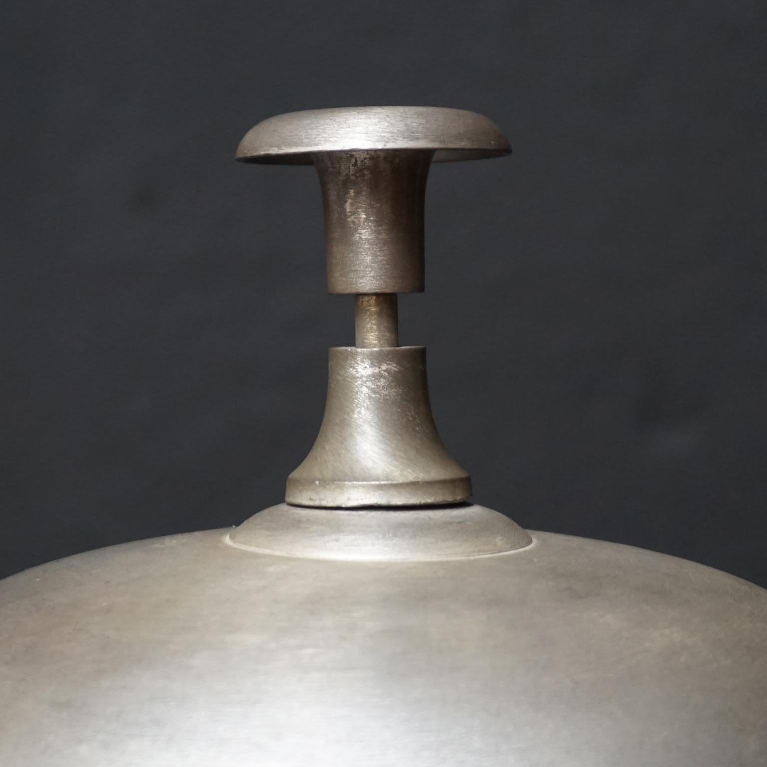 Large Brushed Brass Amsterdam Hotel Counter Bell 3