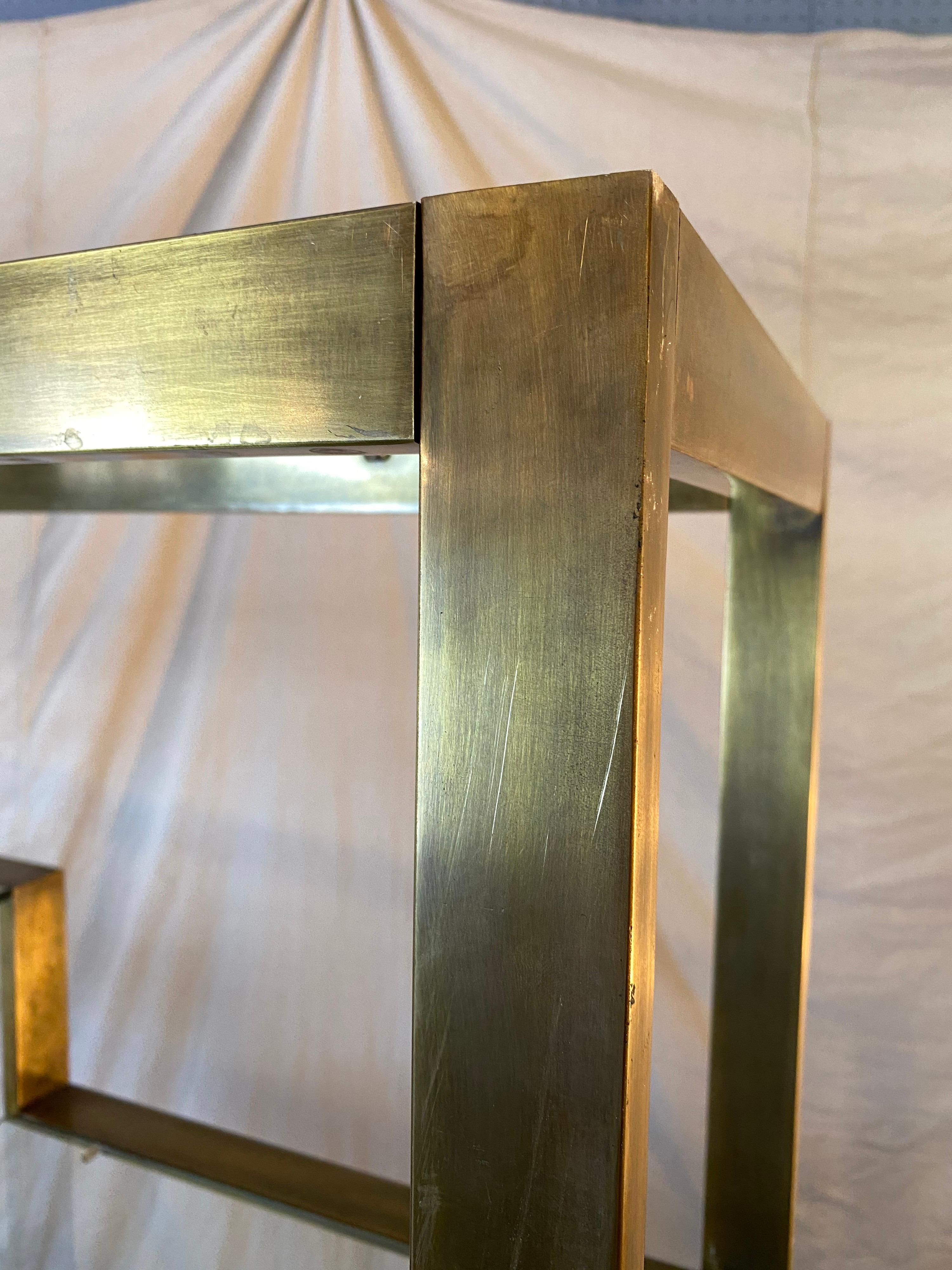 Large Brushed Brass Étagère 3