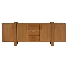 Used Large brustalist oak sideboard, Belgium.