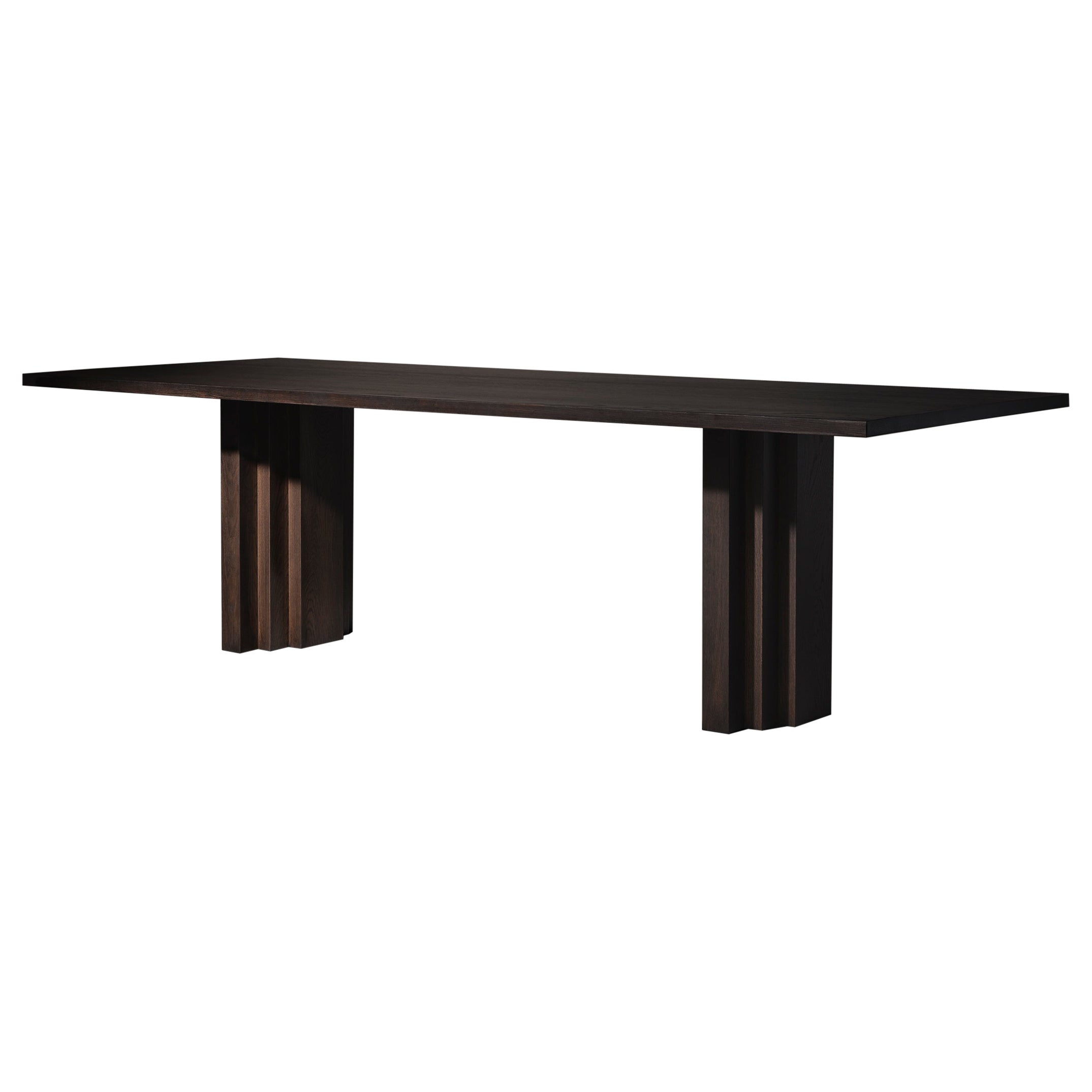 Large Brut Slim Dining Table by Mokko in Solid French Oak For Sale