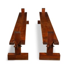 Große brutalistische Bänke, Frankreich 1960er Jahre