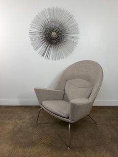 Large Brutalist Brazed Steel Sunburst Wall Sculpture, Mid-Century Modern, 1970s