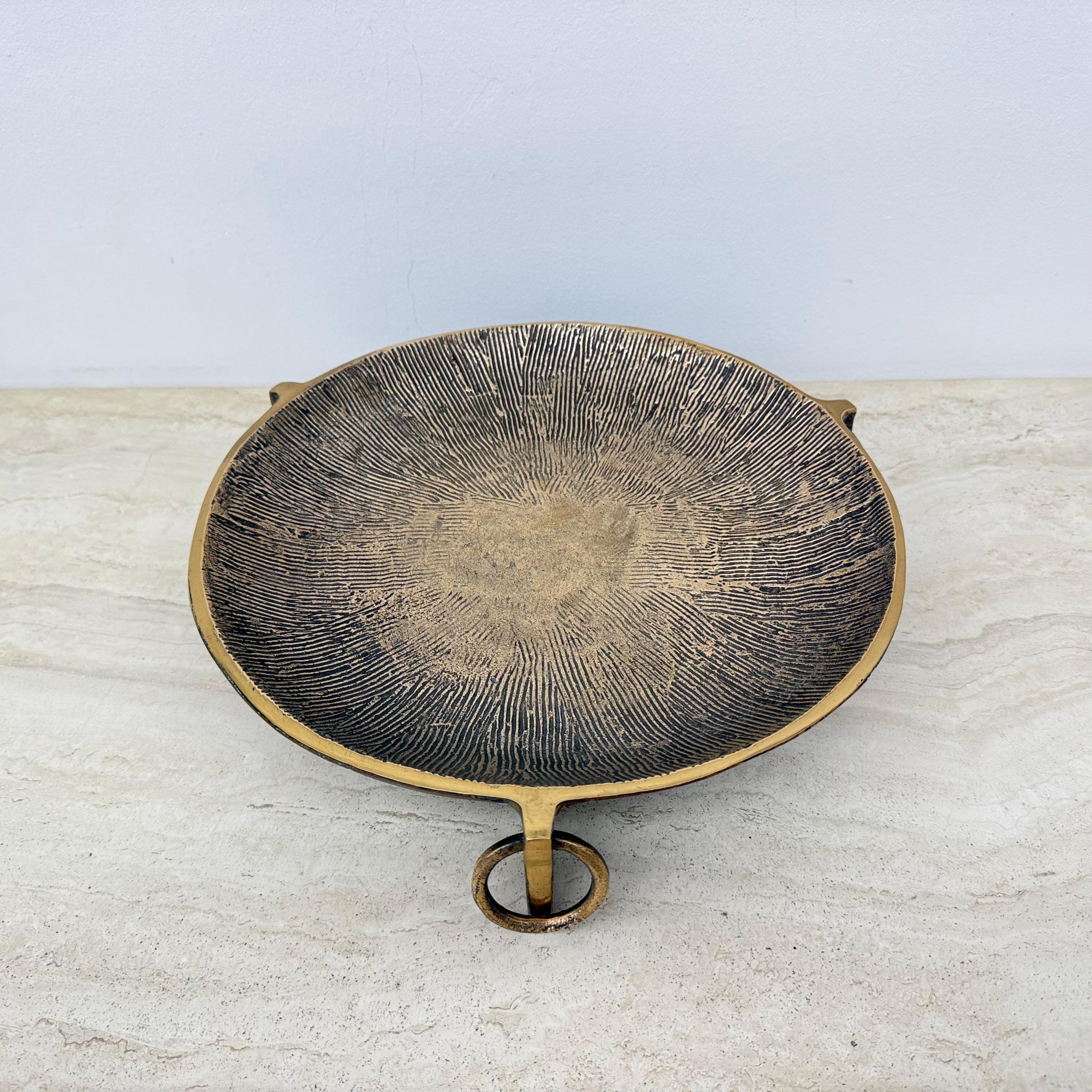 Große brutalistische Bronzeschale, 1970er-Jahre im Angebot 13
