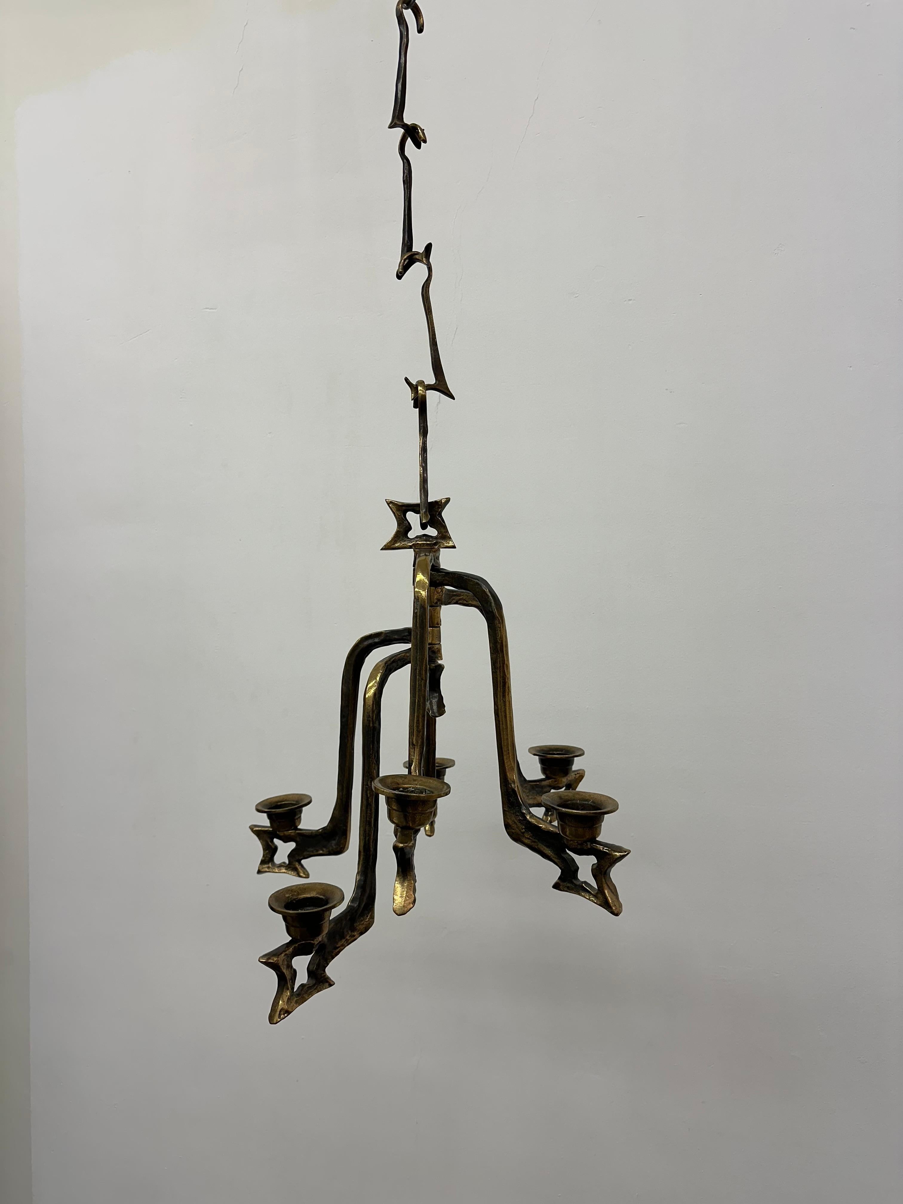 Mid-Century Modern Grand bougeoir brutaliste en bronze, 1970 en vente