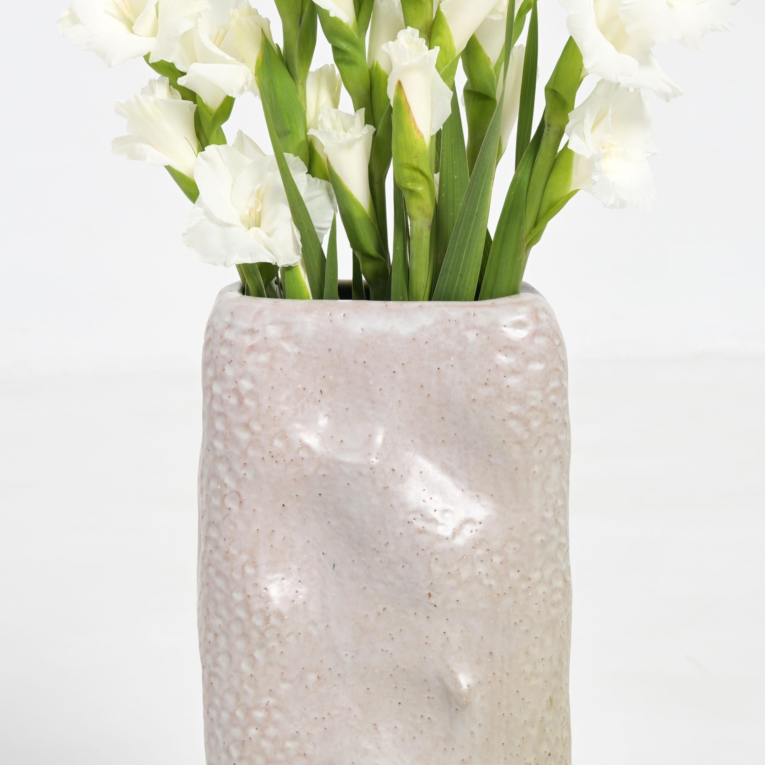 Large Brutalist Ceramic Vase, 1970s In Good Condition For Sale In Vlimmeren, BE