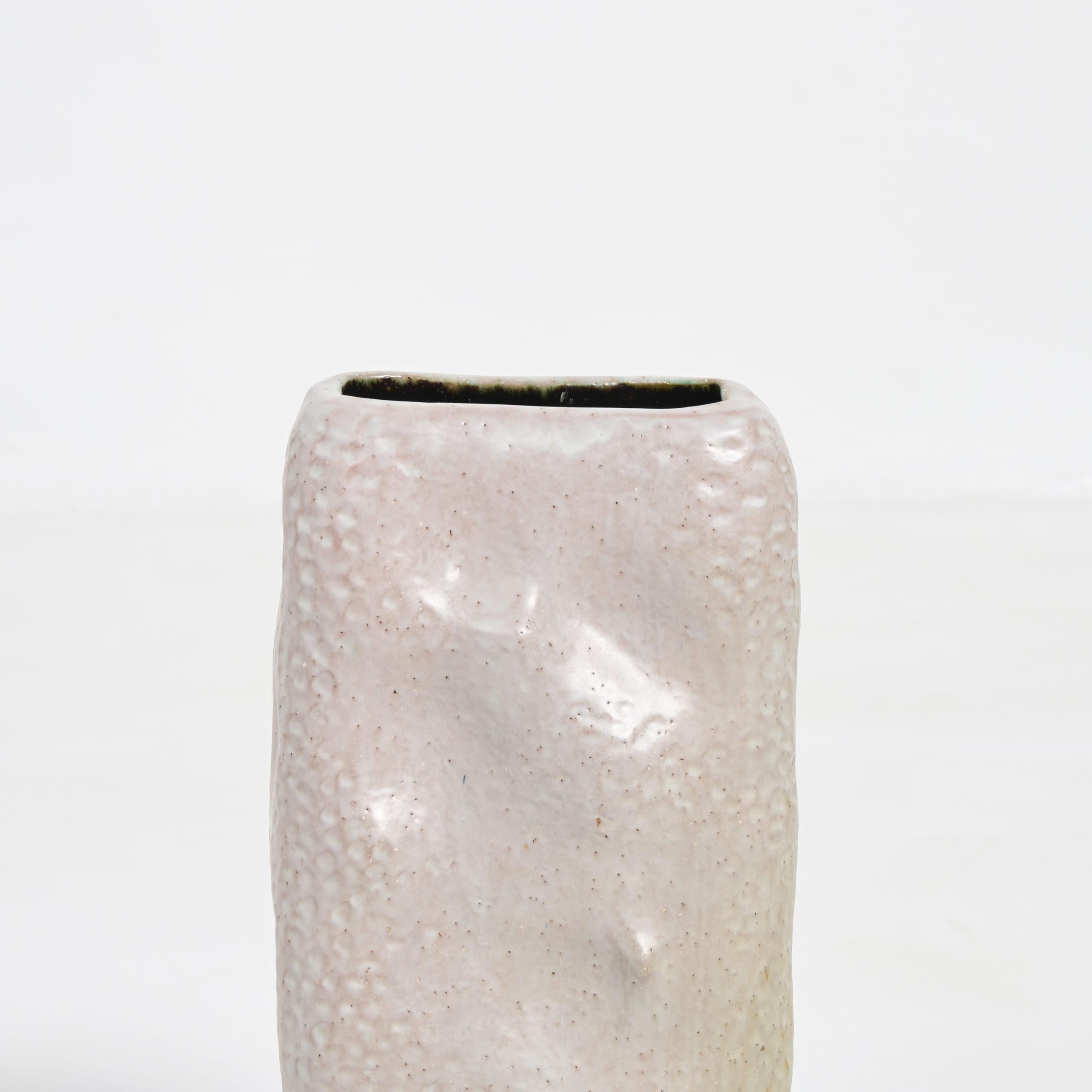 Late 20th Century Large Brutalist Ceramic Vase, 1970s For Sale
