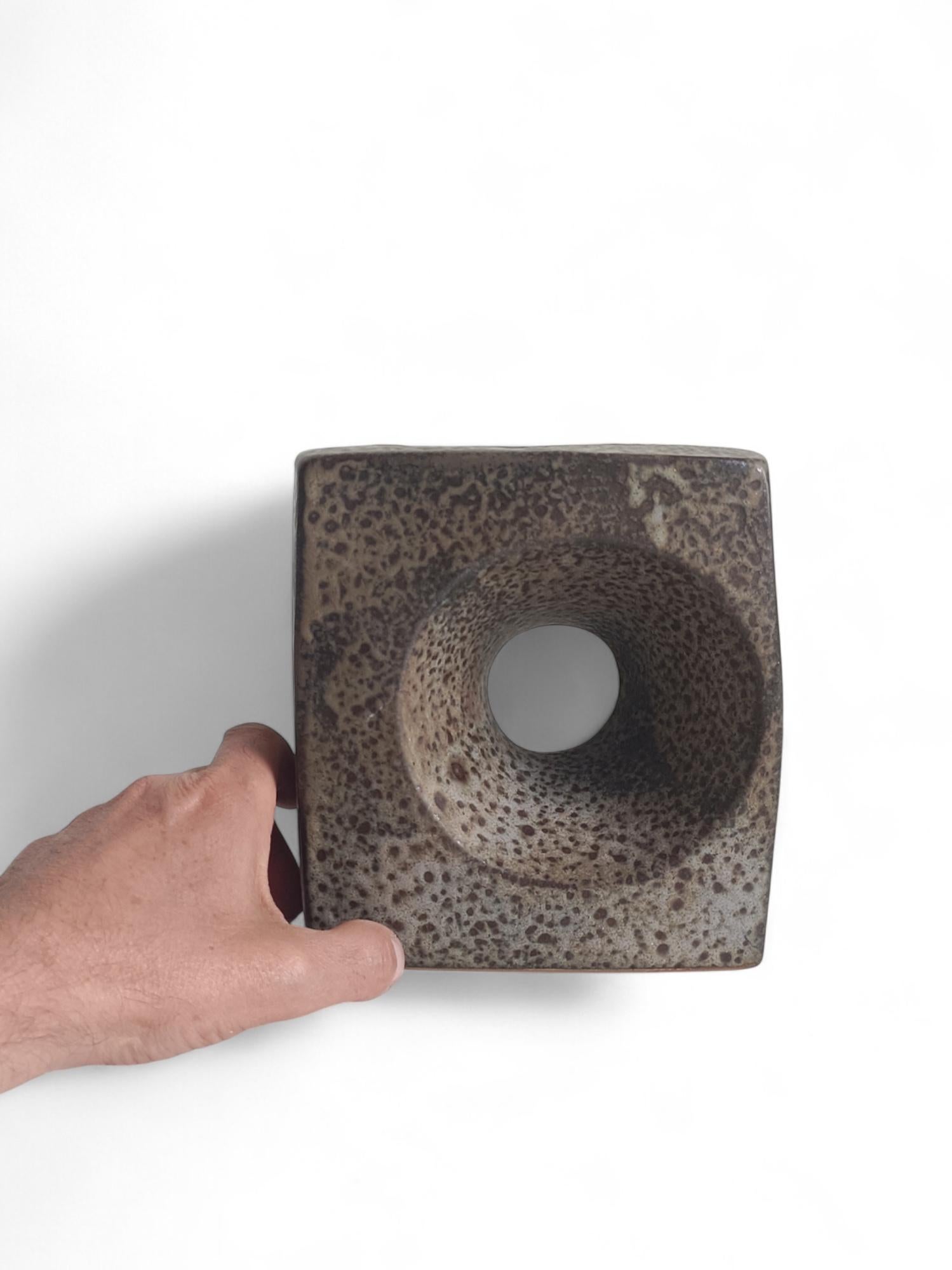 Large Brutalist Ceramic Vase by Marius van Woerden for Vest Keramiek, 1960s 6