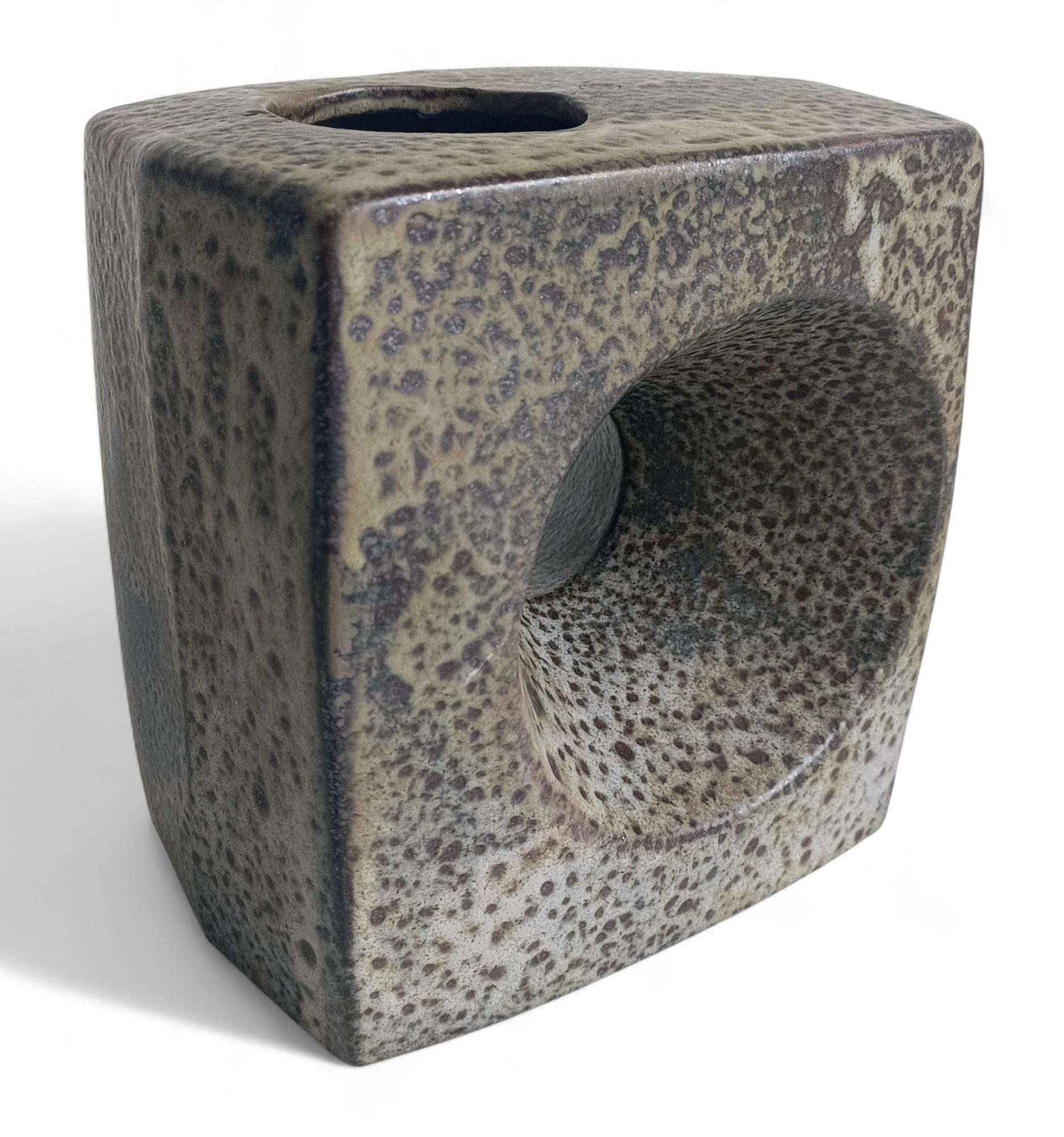 Mid-20th Century Large Brutalist Ceramic Vase by Marius van Woerden for Vest Keramiek, 1960s