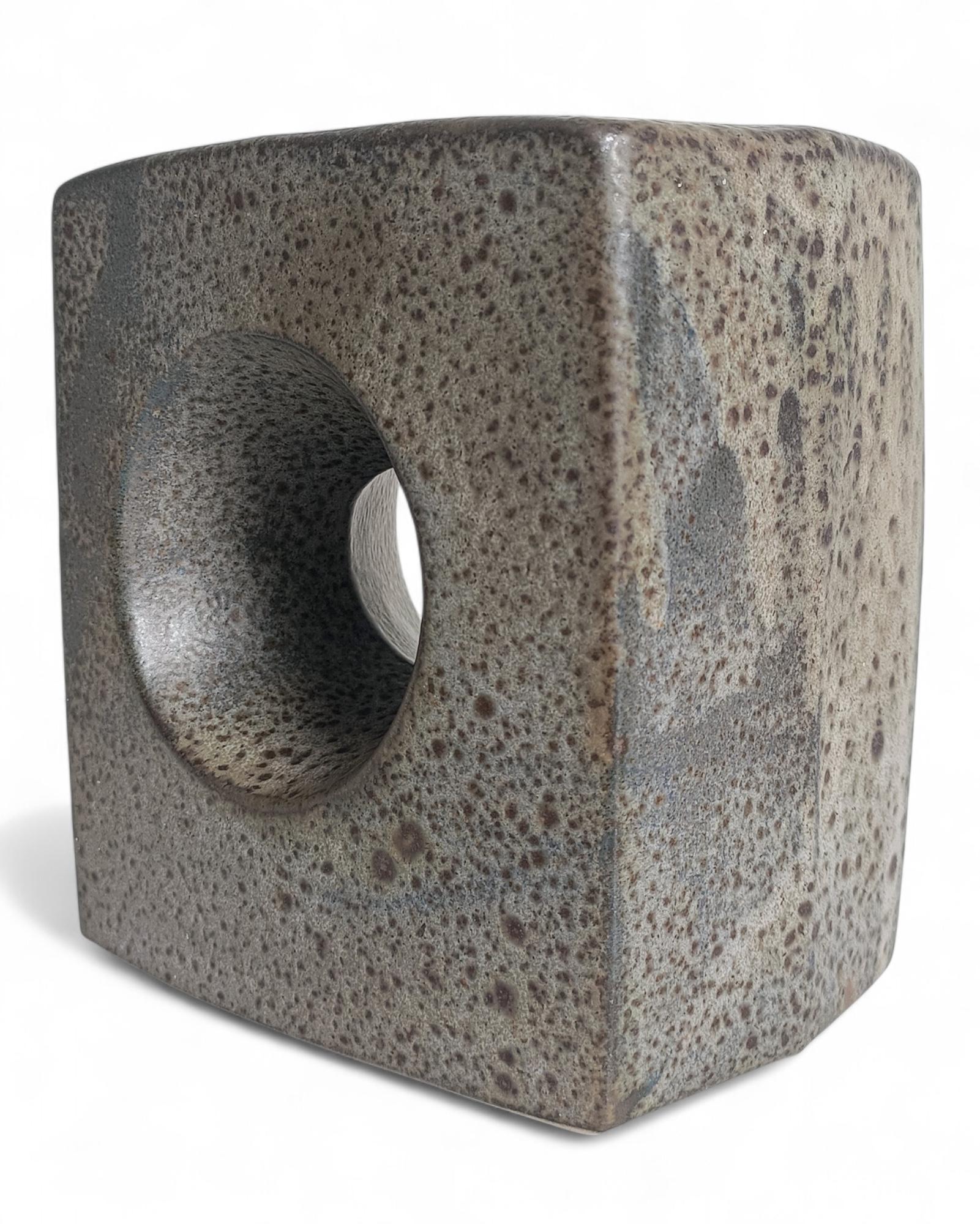Large Brutalist Ceramic Vase by Marius van Woerden for Vest Keramiek, 1960s 4