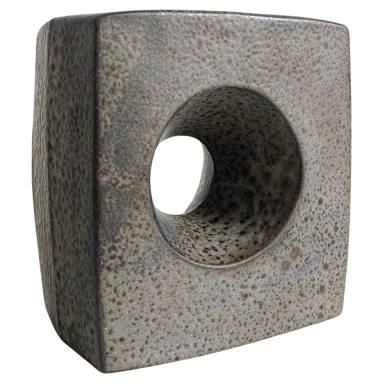 Große brutalistische Keramikvase von Marius van Woerden für Vest Keramiek, 1960er Jahre