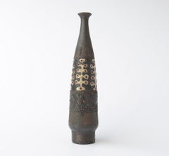 Grand vase en céramique brutaliste de Perignem