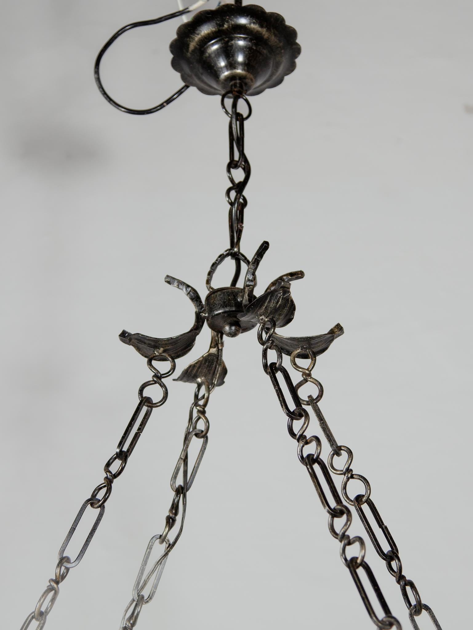 Large Brutalist Chandelier Pendant designed by Tom Ahlström & Hans Ehrlich, 1970 For Sale 4