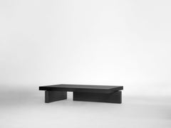 Large Brutalist Coffee Table in Solid Natural Light Oak - Hari by Mokko