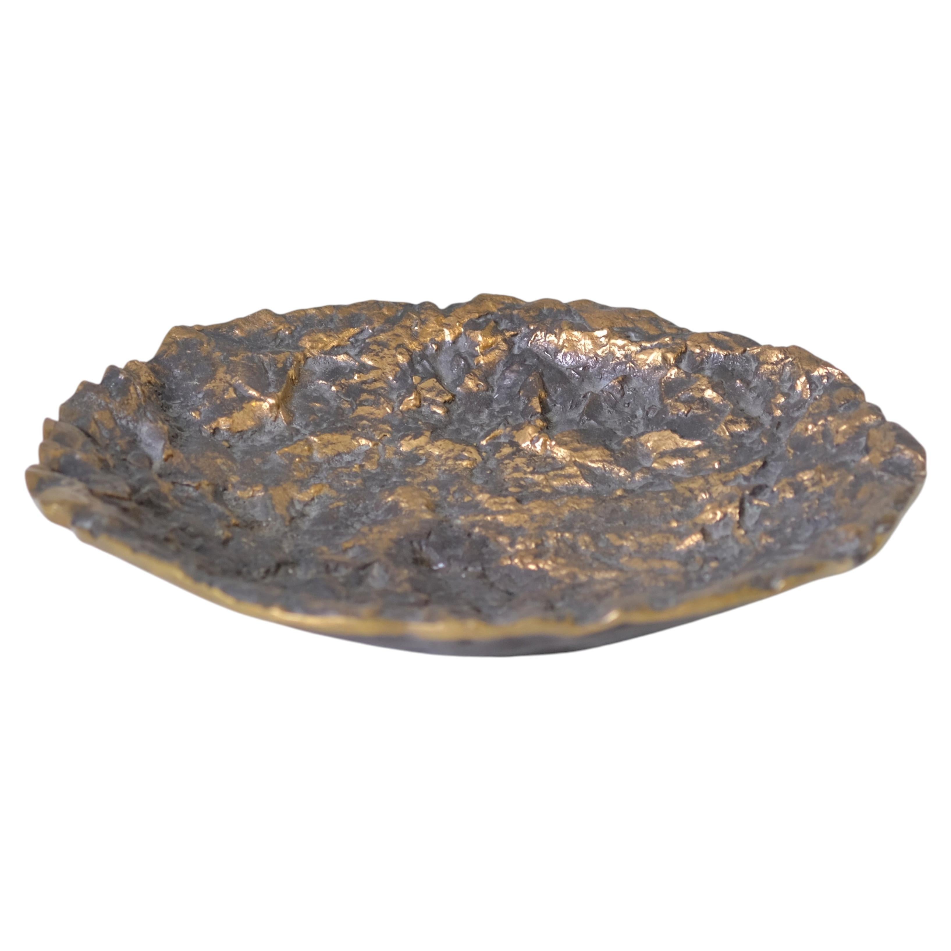 Large Brutalist Decorative Bronze Bowl, Kaj Blomqvist, Finland 1970s