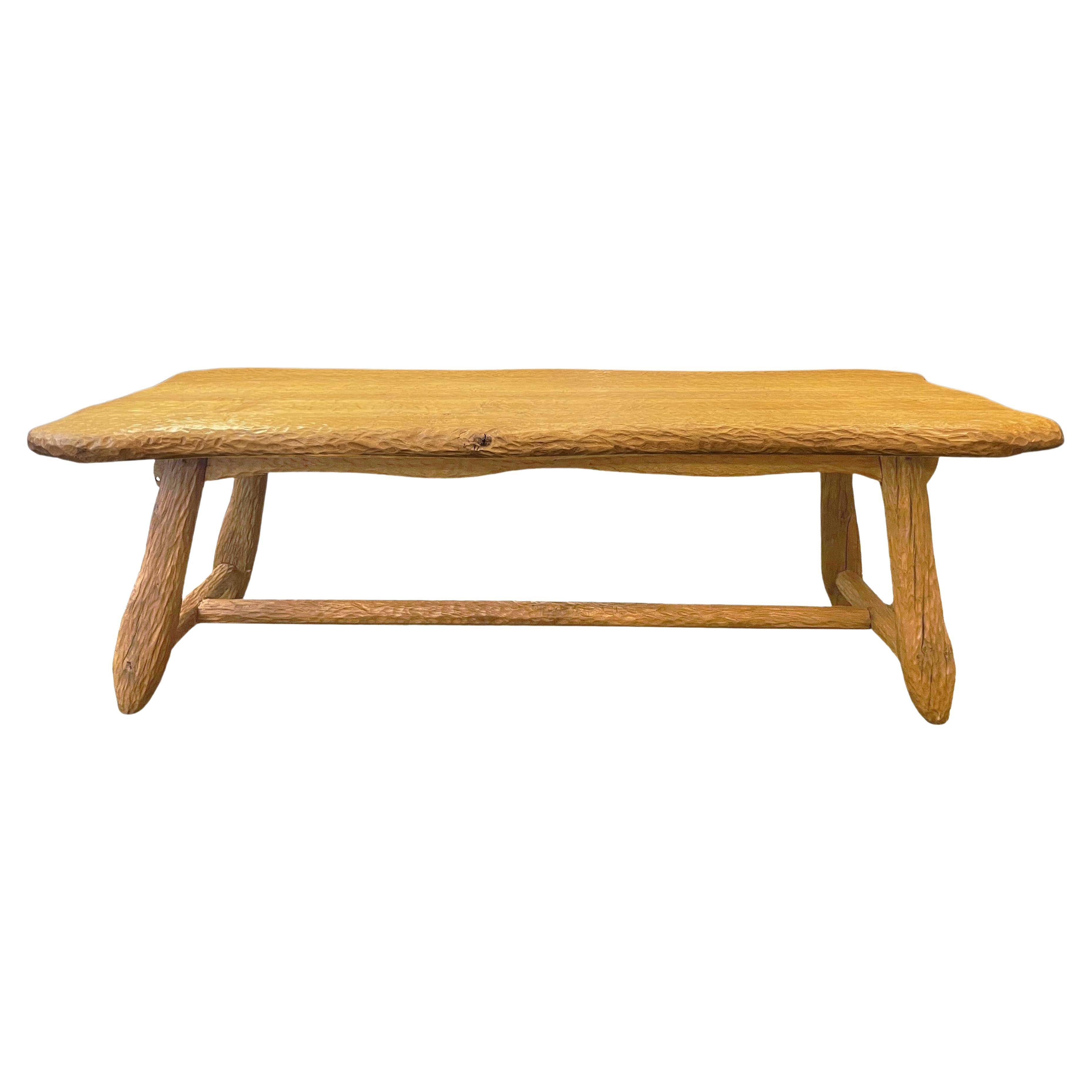 Large "Brutalist" Dining Table, France, circa 2000 For Sale