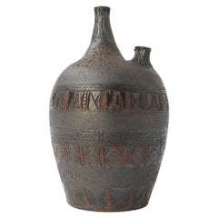 Large Brutalist Double-Spout Amphora Vase
