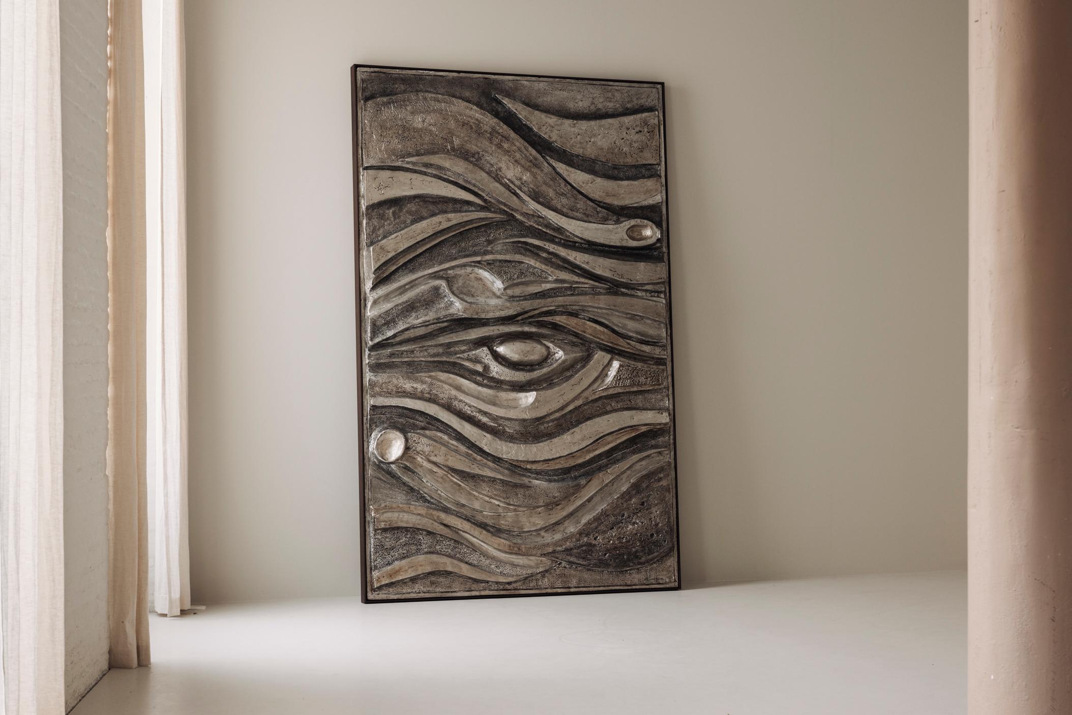 Großes brutalistisches Kunstwerk aus Fiberglas, 1960er Jahre im Angebot 4