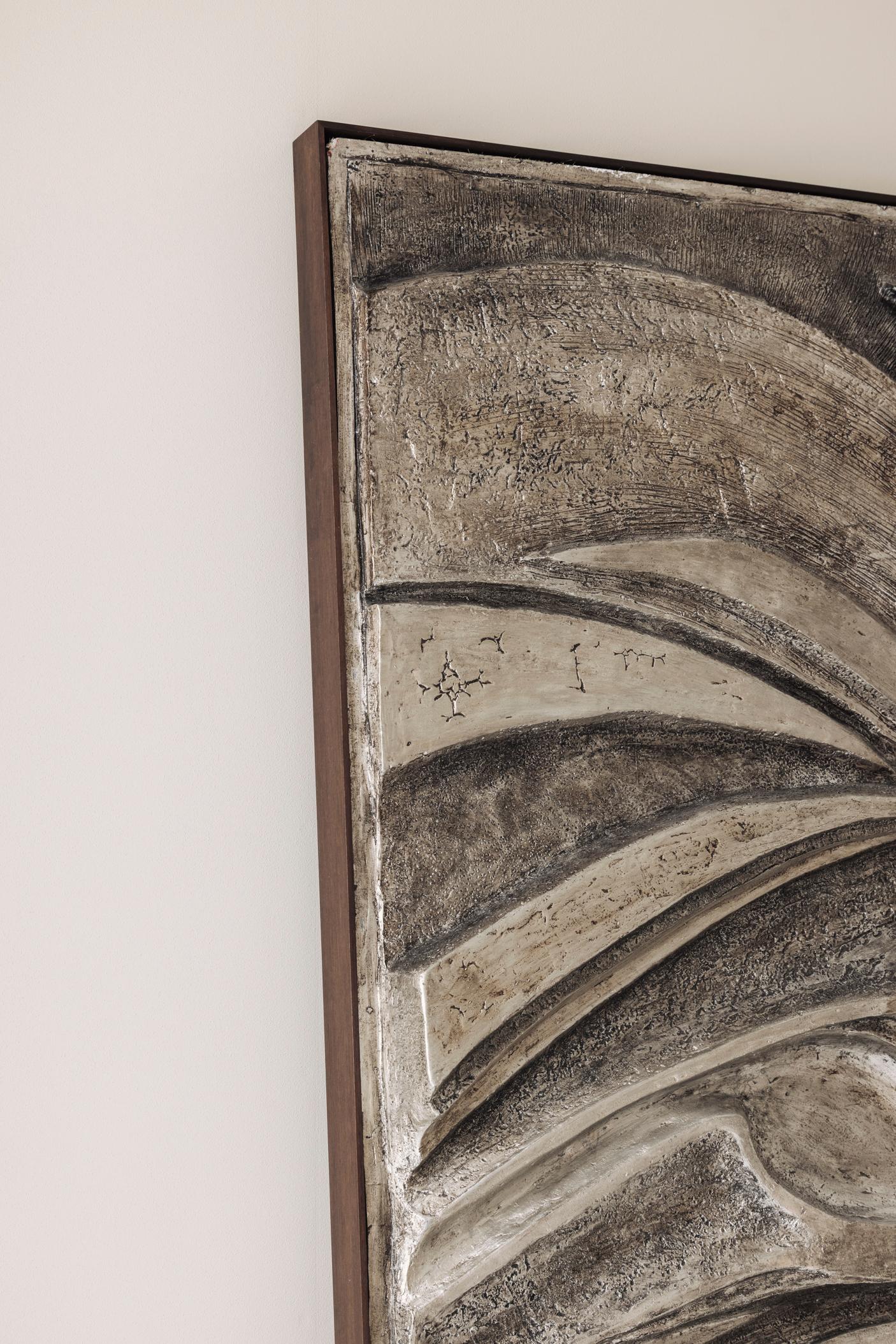 Großes brutalistisches Kunstwerk aus Fiberglas, 1960er Jahre im Angebot 6