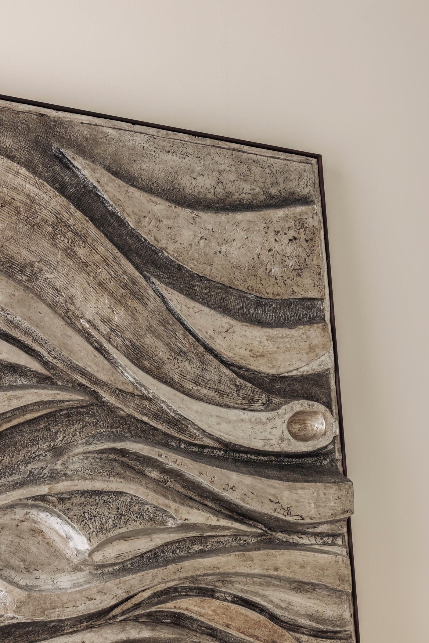 Großes brutalistisches Kunstwerk aus Fiberglas, 1960er Jahre im Angebot 7