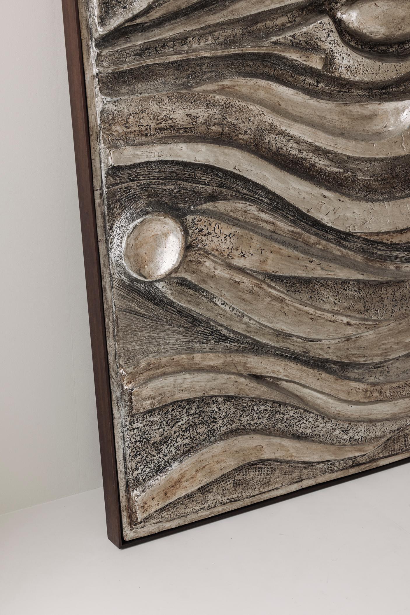 Großes brutalistisches Kunstwerk aus Fiberglas, 1960er Jahre im Angebot 9