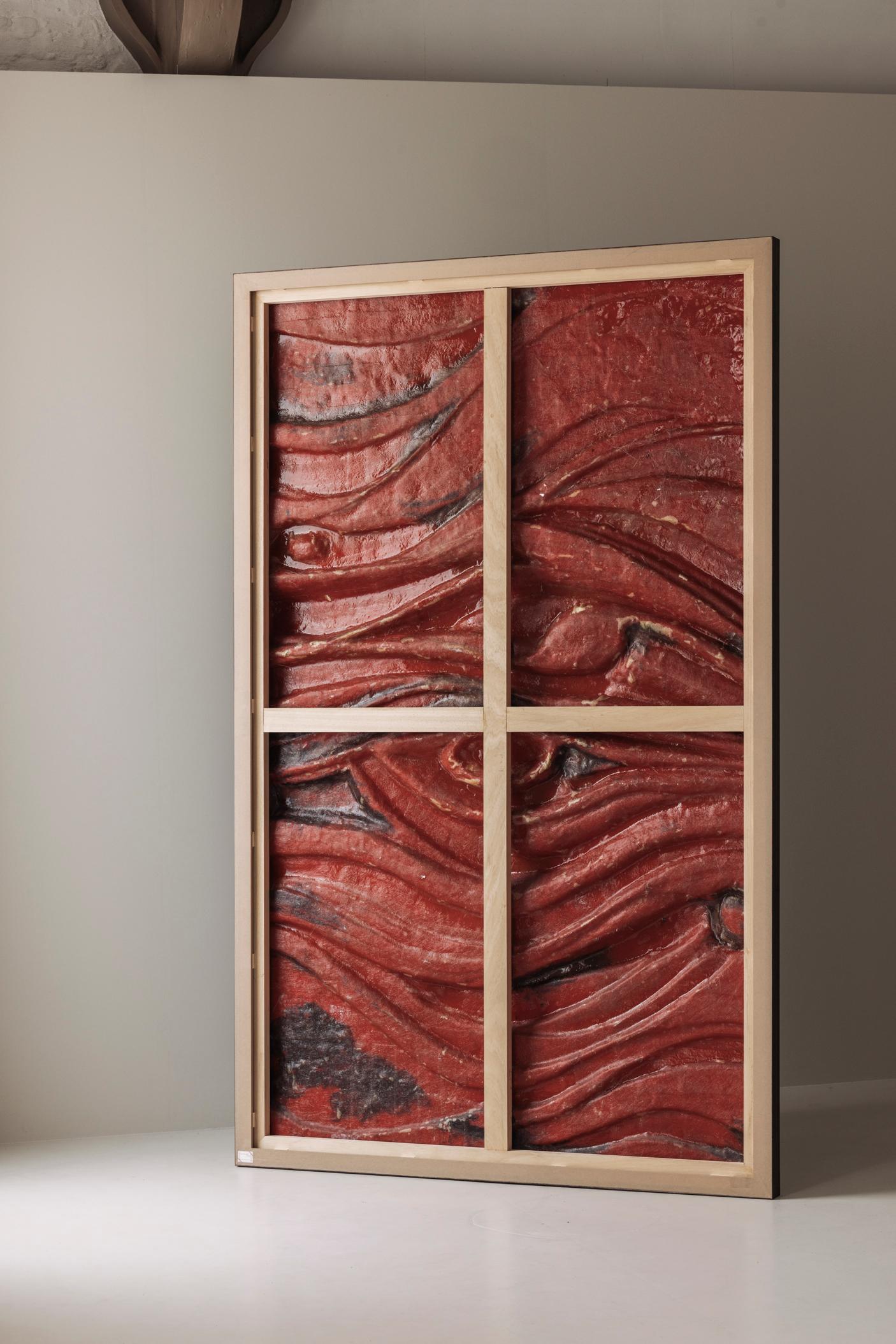 Großes brutalistisches Kunstwerk aus Fiberglas, 1960er Jahre im Angebot 13