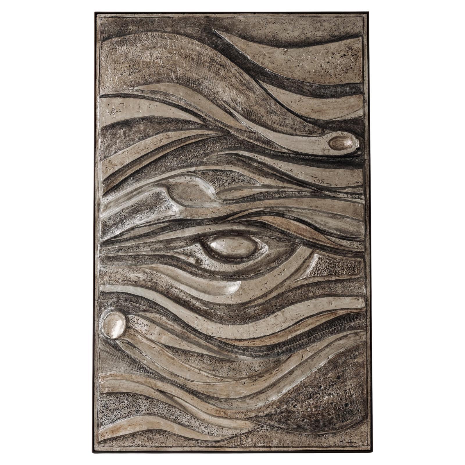 Großes brutalistisches Kunstwerk aus Fiberglas, 1960er Jahre im Angebot