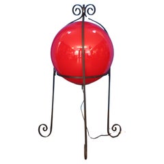 large brutalist floor lamp by Vistosi Italy 1950s