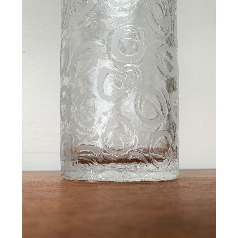 Large Brutalist Glass Vase, 1970s For Sale 6