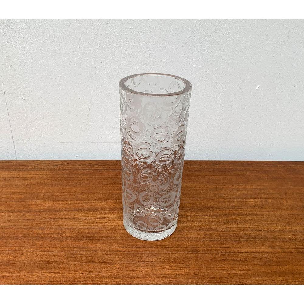 Large Brutalist Glass Vase, 1970s, in Very Good conditions. Designed 1970 to 1979.

Additional information:
Materials: Glass
Styles: Brutalist
Item Type: Vintage, Antique or Pre-owned
Dimensions: 5.12ʺW × 5.12ʺD × 12.6ʺH
Condition: Some