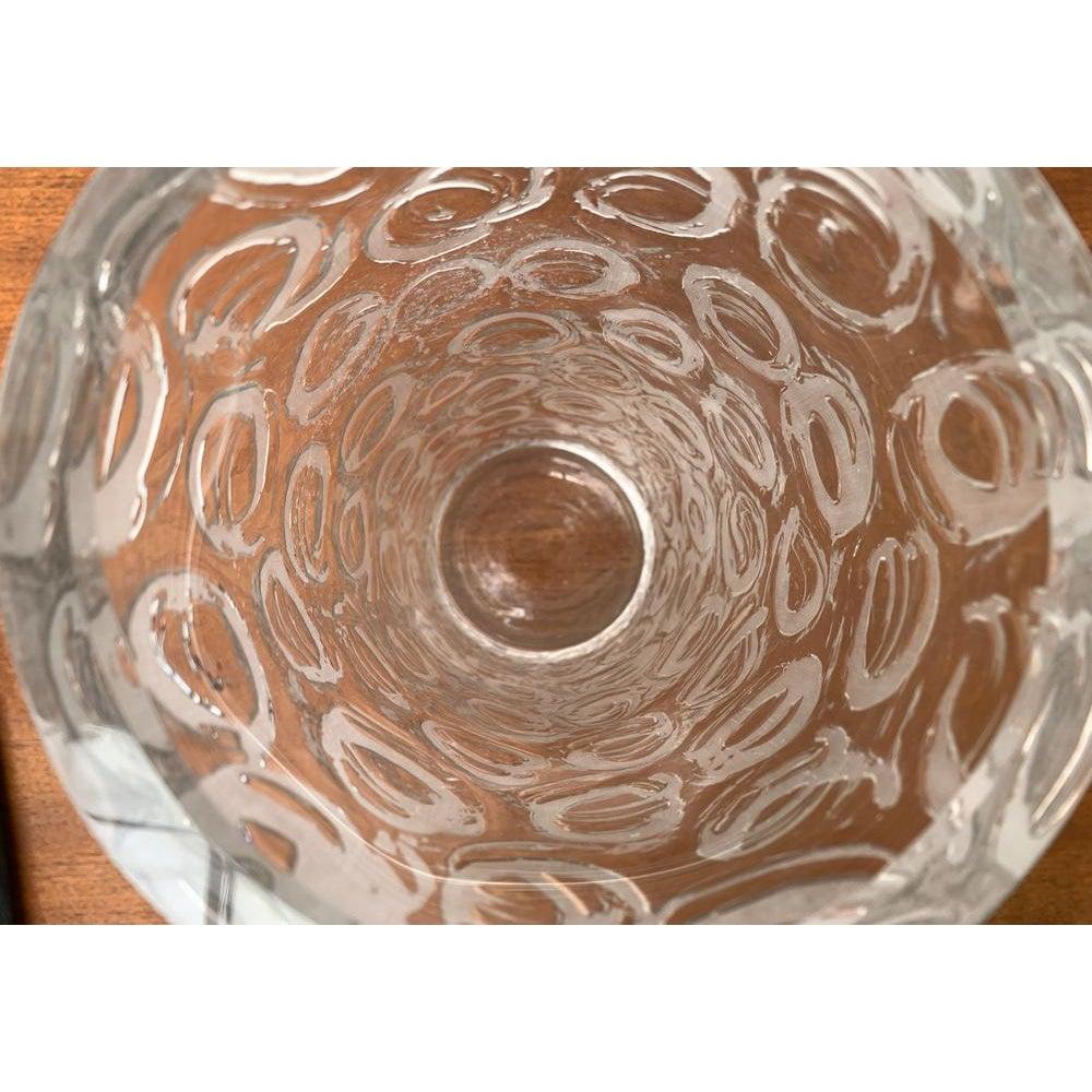 Large Brutalist Glass Vase, 1970s In Excellent Condition For Sale In Hamburg, DE