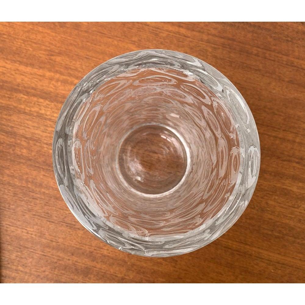 Large Brutalist Glass Vase, 1970s For Sale 4