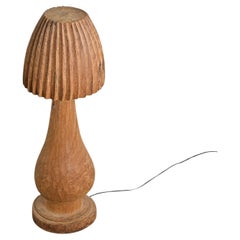 Large Brutalist Gouge Lamp, circa 1970