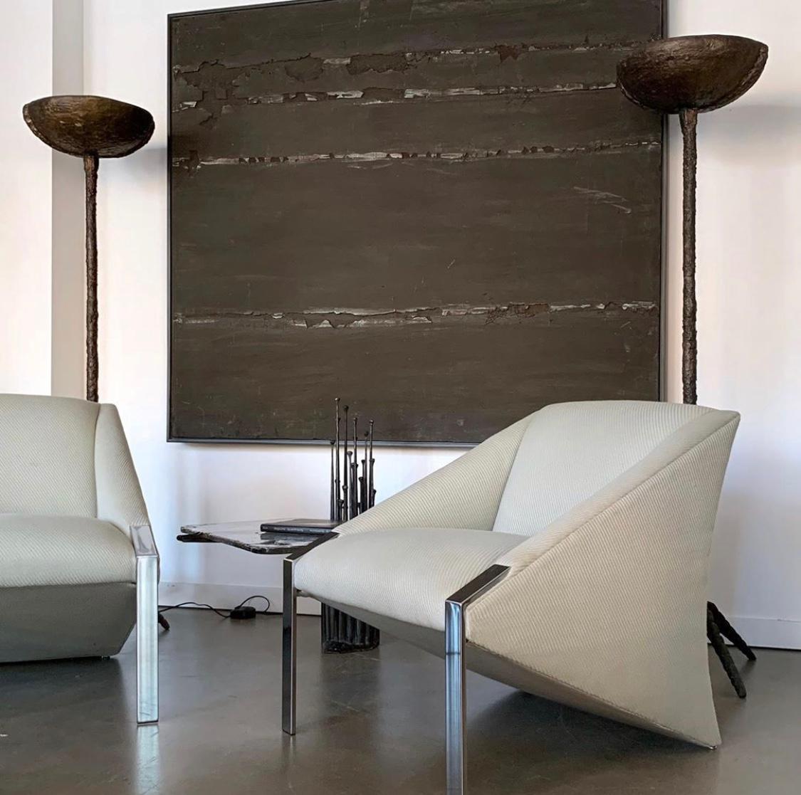 Large Brutalist Mixed-Media Painting by Harry Bouras 11