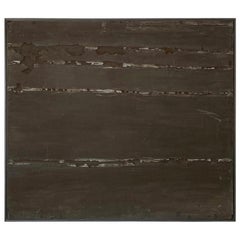 Large Brutalist Mixed-Media Painting by Harry Bouras
