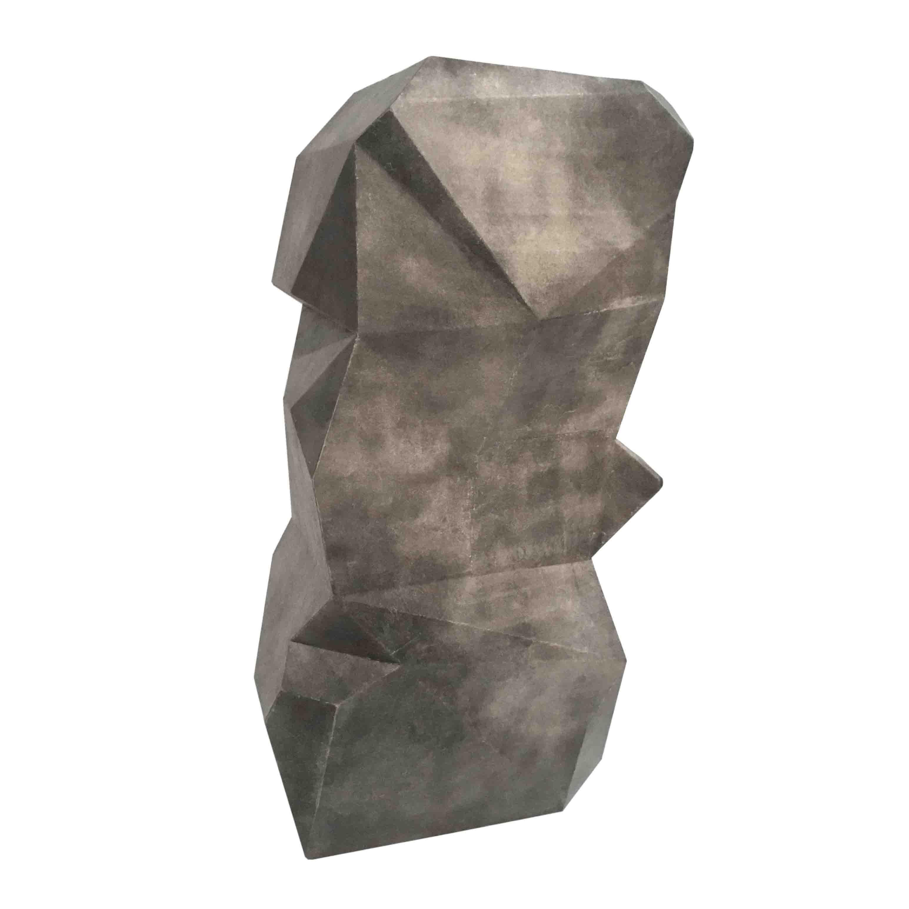 Hand-Crafted Mid-Century Modern Abstract Brutalist Pedestal Sculpture For Sale