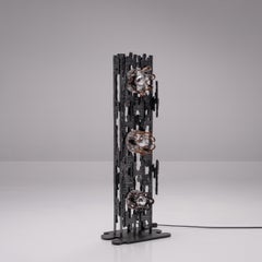 Large Brutalist Sculptural Floor Lamp, Italy 1970s
