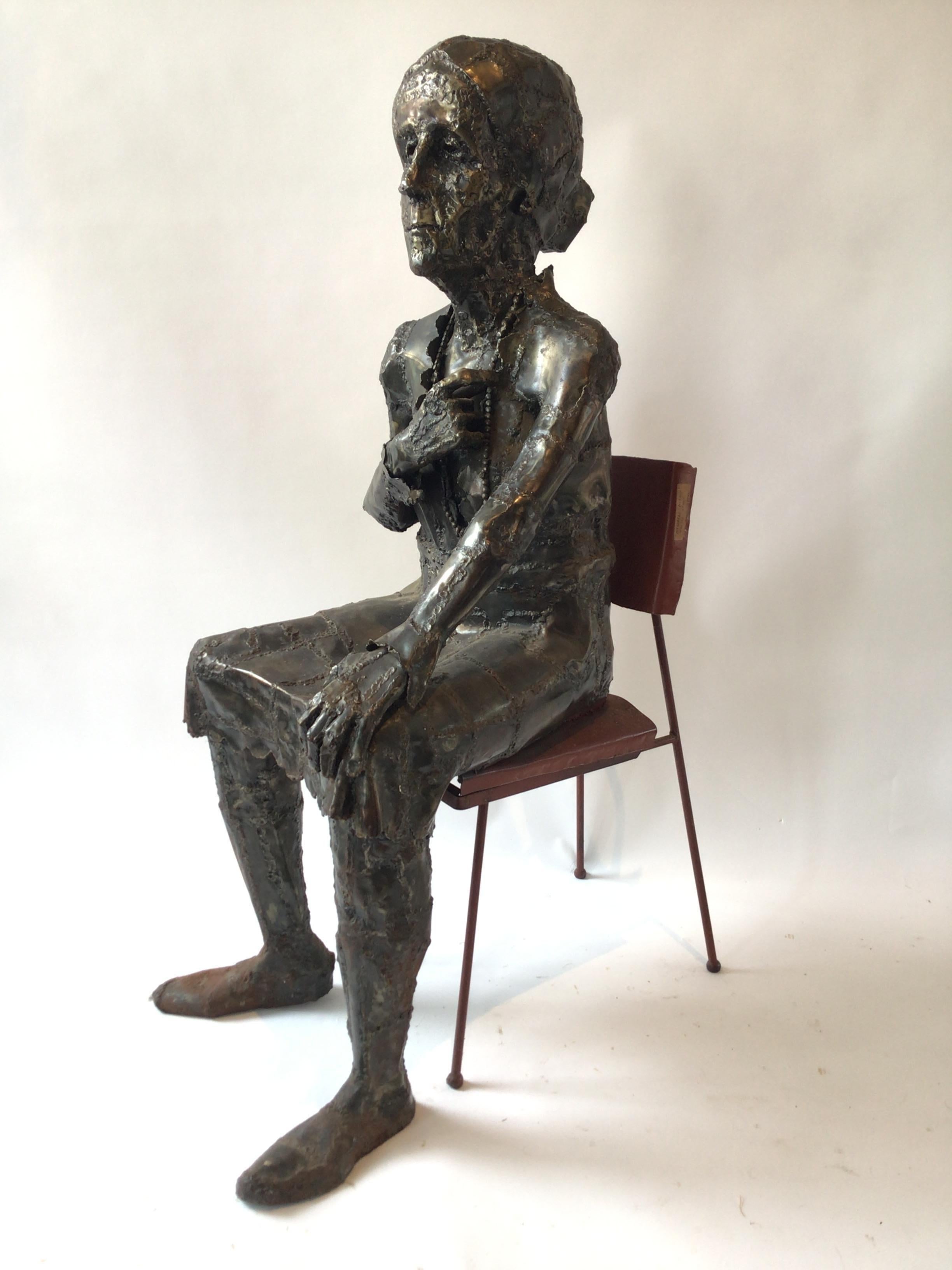 Steel sculpture by David Brown entitled Margaret Murphy. Signed.